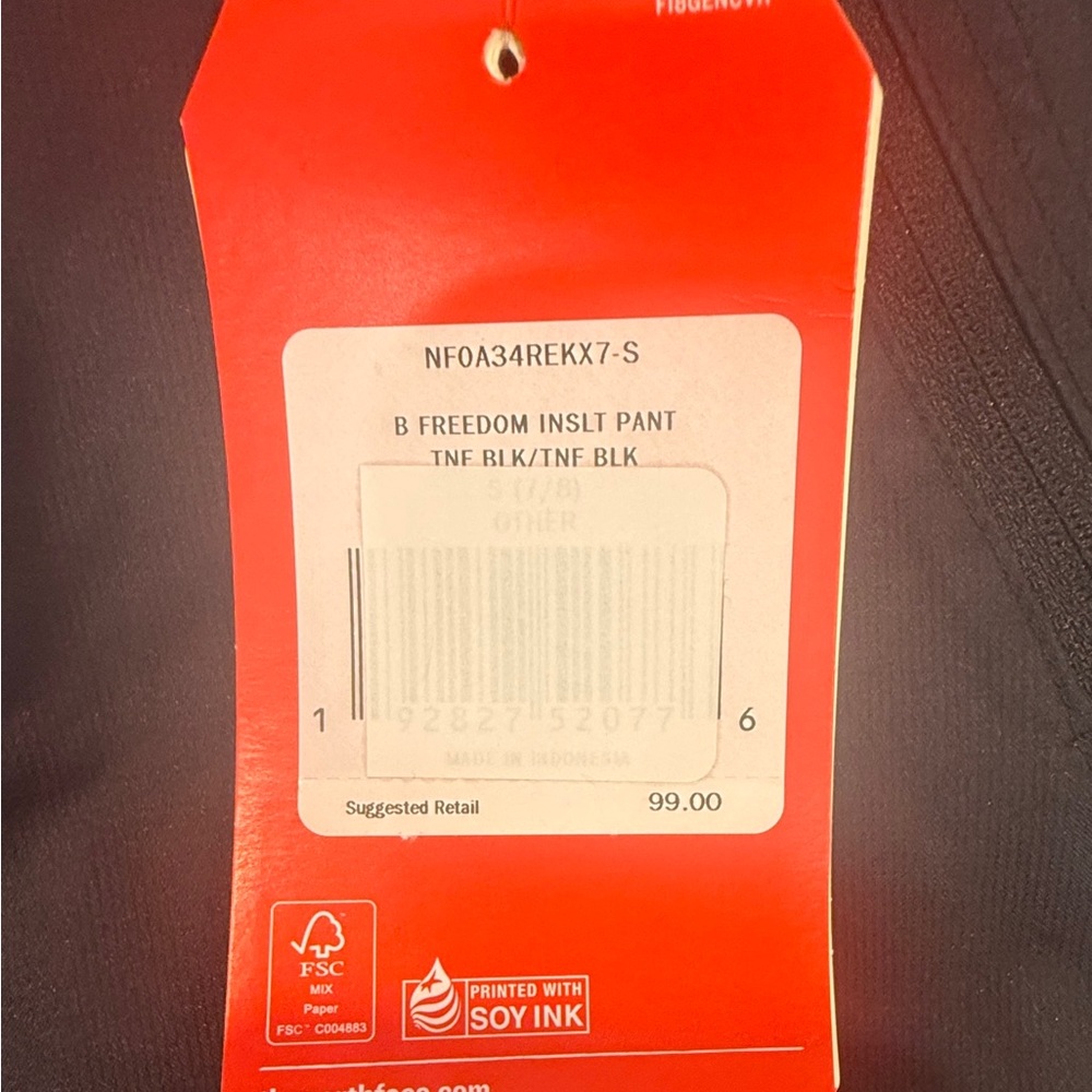 The North Face B Freedom Insulated Black Snow Pants - Picture 2 of 5